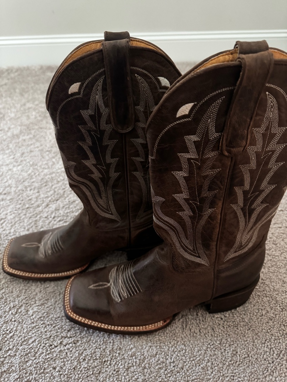 Idyllwind Free to Roam Brown Embroidered Leather Cowboy Boots women’s size 9